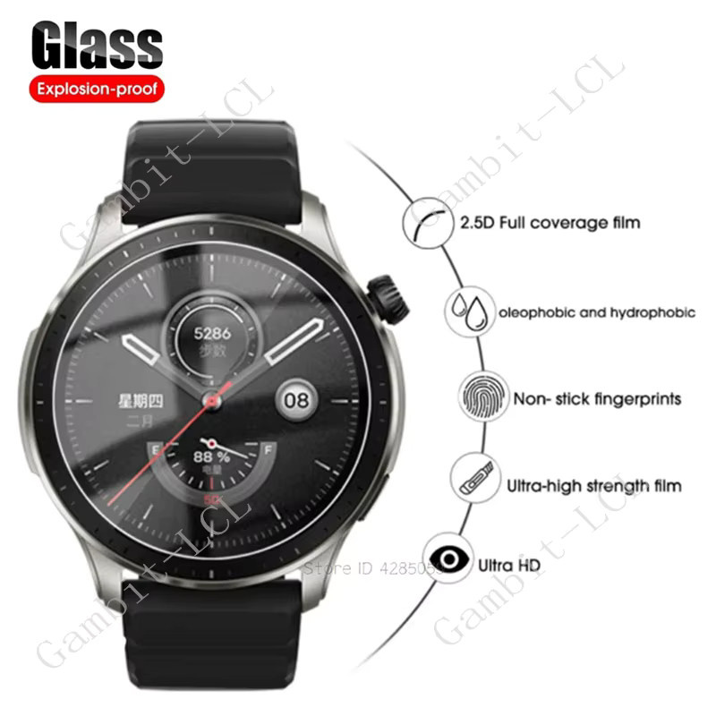 Kkwxhl Smartwatch Glas Screen Protector Film, transparent, Unisex - Bild 5
