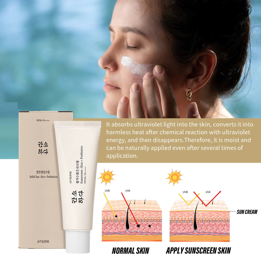 JAYSUING Gesichtssonnencreme mit Probiotika, LSF 50+, Unisex - Bild 4