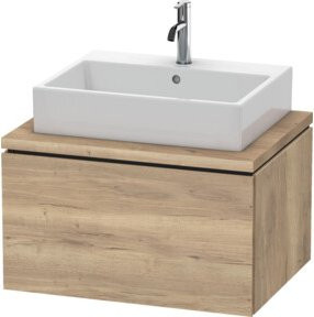 Duravit L-Cube Waschtischunterschrank in Braun mit einem Auszug und Konsole, B/T/H: 72 x 40 x 54,7 cm - Bild 1