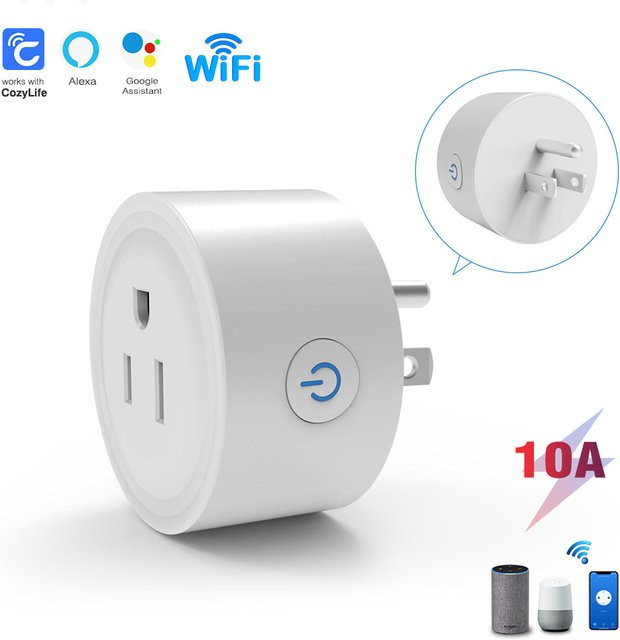 Cozylife Smart-Steckdose in US-Qualität mit WiFi-Fernbedienung und Alexa-Sprachsteuerung, Weiß - Bild 1