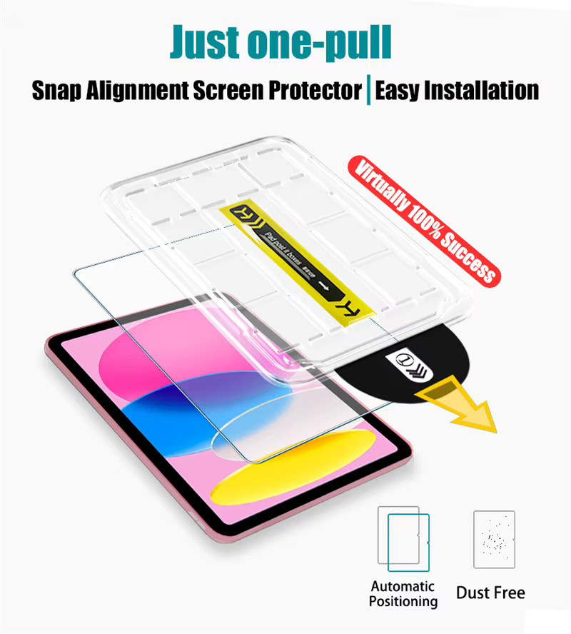 Apple Displayschutz aus gehärtetem Glas für iPad in Transparent - Bild 2
