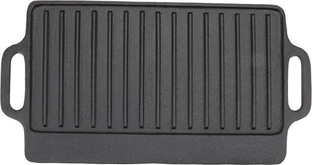 CosyHome Teppanyaki Grillplatte aus Gusseisen, schwarz, B/T: 51 x 23 cm - Bild 1