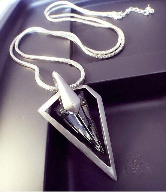 Wucifang Jewelry Halskette, Dreieck Kristalle, black, Damen - Bild 1