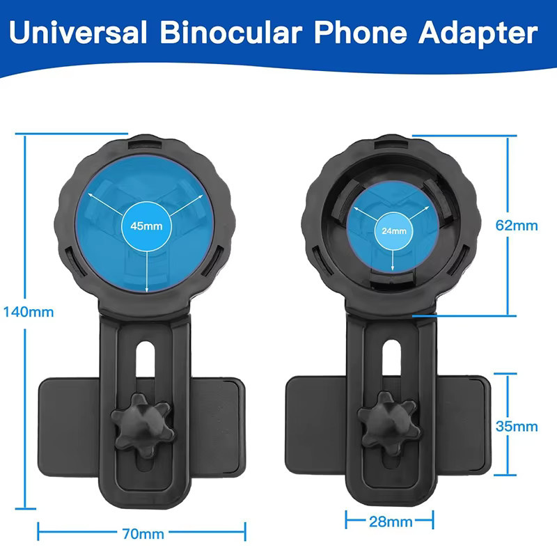 ASKCO Smartphone Kamera Adapter in Schwarz für Spektiv, Teleskop, Fernglas, Monokular und Mikroskop - Bild 4