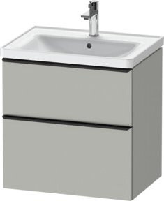 Duravit Waschtischunterschrank D-Neo in Weiß und Grau, modern und matt, B/T: 63,4 x 45,2 cm - Bild 1