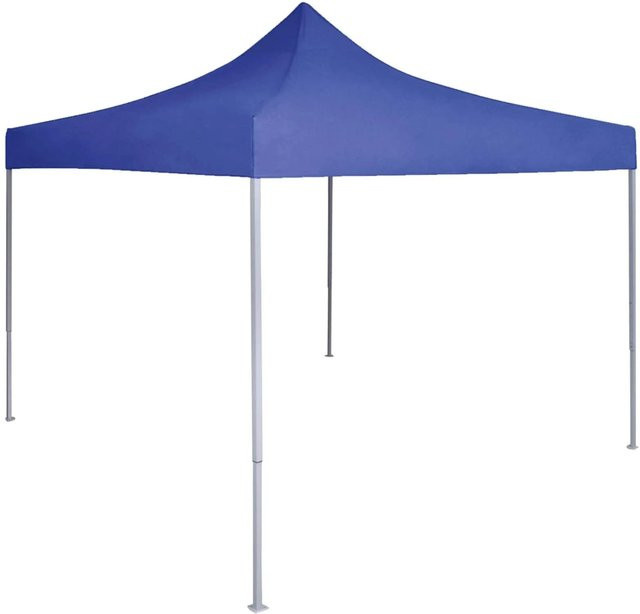 vidaXL Party-Zelt Blau aus Oxford-Stoff mit PVC-Beschichtung und Stahlgestell, B/T/H: 200 x 200 x 315 cm - Bild 1