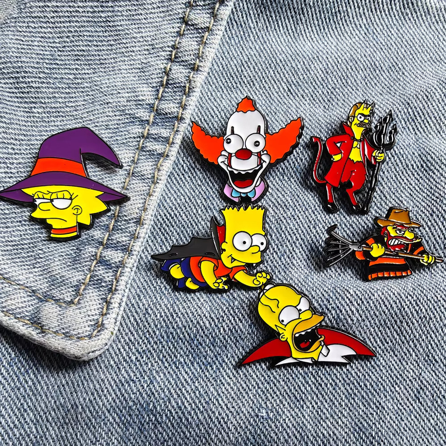 The Simpsons Anstecknadel-Set, 6-teilig, Bunt, Unisex - Bild 4