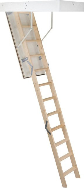 Minka Bodentreppe McStep aus Fichte in Braun mit Wärmedämmung U-Wert 1,1 für eine Raumhöhe bis 280 cm, B/T: 90 x 80 cm - Bild 1