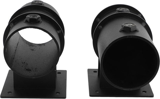 KONNWEI Terrassenschirmhalter aus Kohlenstoffstahl und Edelstahl in Schwarz, verstellbare Outdoor-Schirmhalterung für Schirmstangen von 1,5 bis 2 Zoll - Bild 1