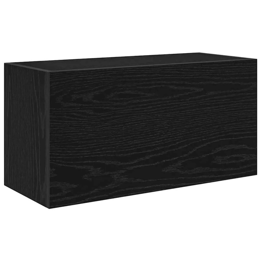 vidaXL Bad-Wandschrank Schwarz aus Holzwerkstoff B/T/H: 60 x 25 x 30 cm - Bild 2