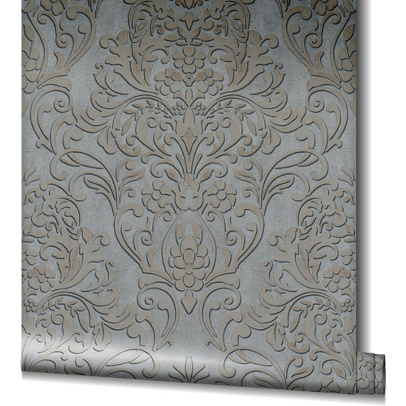 Marburg Vliestapete City Glam mit geometrischem Ornament in Grau - Bild 2