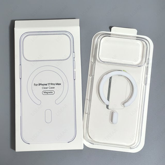 Apple Original MagSafe Handyhülle Transparent für iPhone 18 17 16 15 14 13 12 Pro Max Mini mit kabellosem Laden und Touch-Kamera-Taste - Bild 1