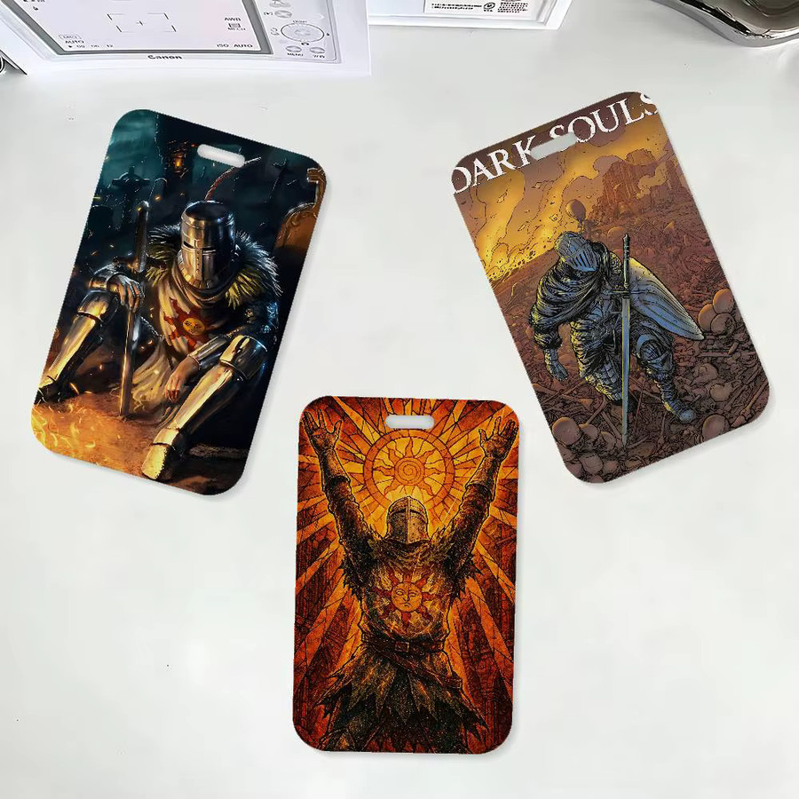 Game D-DARK S-SOULS Ausweishalter mit Umhängeband in Multicolour für Büro und Schule - Bild 3