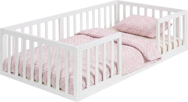 Roba Bodenbett für Kinder in Weiß, Skandinavisches Design, B/T: 140 x 70 cm - Bild 1