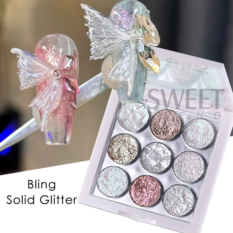 SWEET TREND Nagelglitzerpuder, Schimmernd, 9 Farben - Bild 2