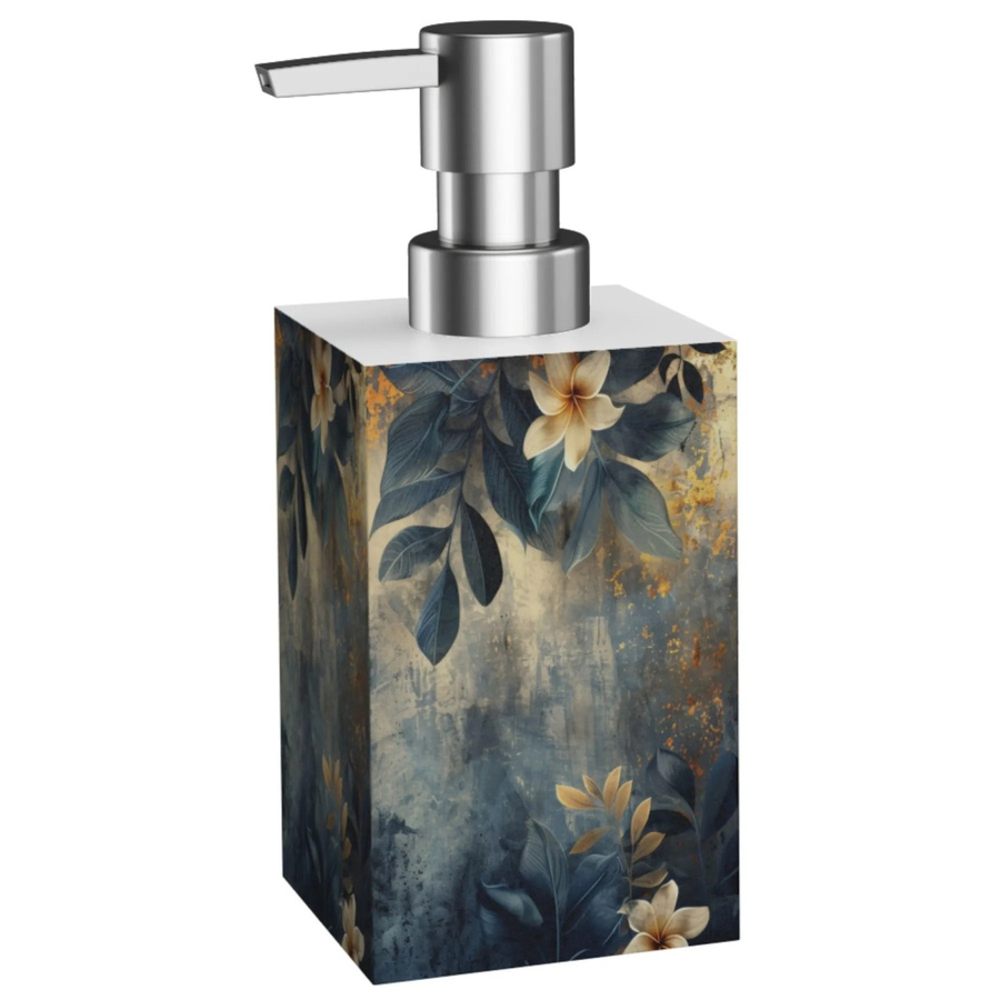 Sanilo Seifenspender Lilybud grau, wiederbefüllbar mit Pumpe, B/T/H: 7,0 x 16,5 x 11,2 cm - Bild 2