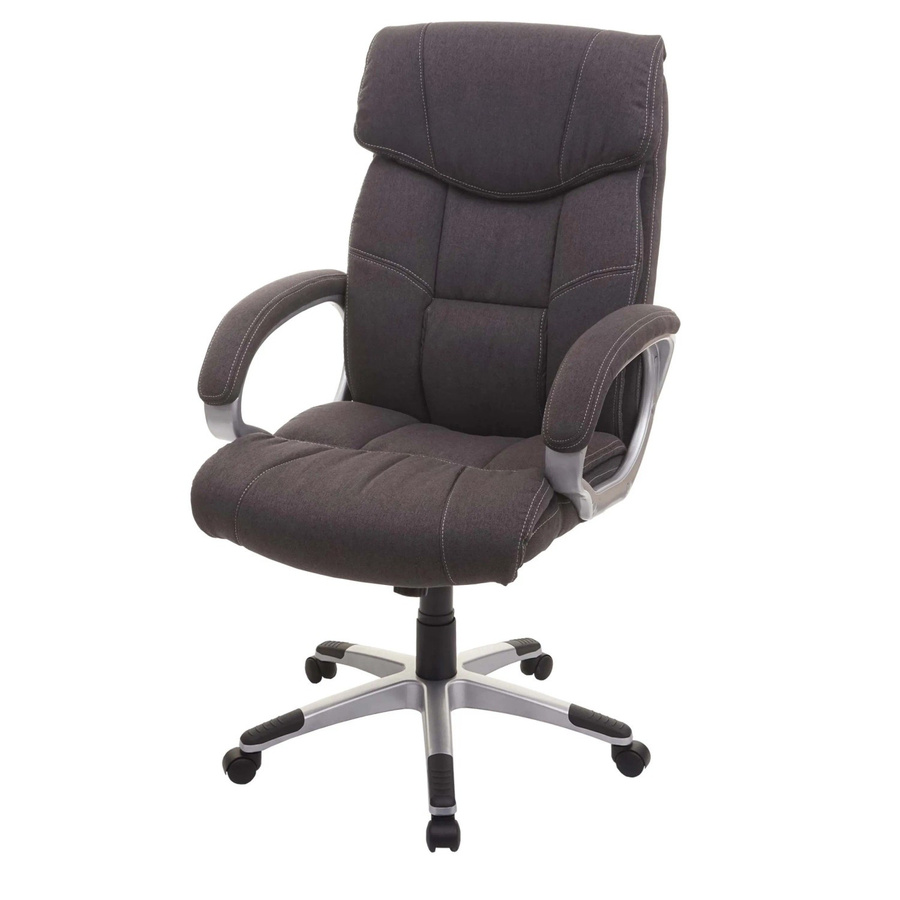 Proregal Bürostuhl Chefsessel Drehstuhl in Dunkelgrau mit Stoffbezug, H x B x T: 120 x 73 x 78 cm, Sitzhöhe: 48 cm - Bild 2