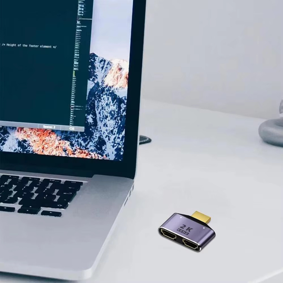 BSN HDMI 1 zu 2 Splitter Dual-HDTV-Adapter für 2K Dual-Output - Bild 5