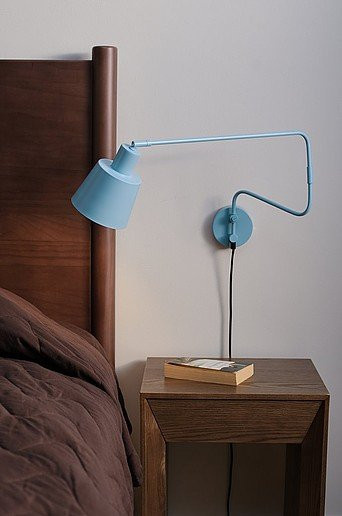 Jotex Wandlampe STIG in Blau aus Metall mit verstellbarem Kegel und E27 Fassung - Bild 1