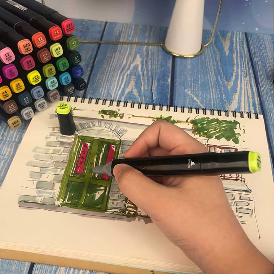 168-teiliges Set bunte Marker-Stifte für Manga und Kunst zum Zeichnen und Skizzieren in Mehrfarbig - Bild 6