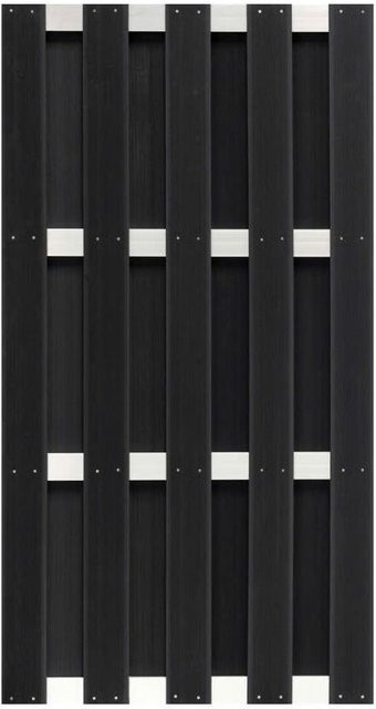 WPC-Sichtschutzzaun Prestige Home Living Schwarz, Höhe: 90 cm, Breite: 90 cm, blickdicht - Bild 1