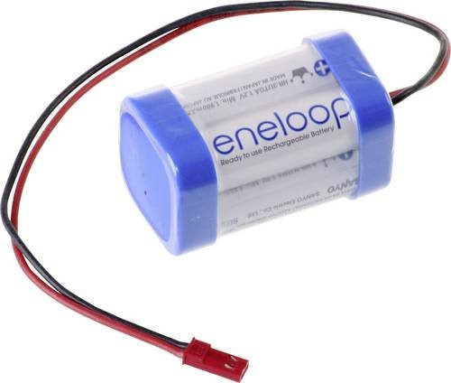 Panasonic eneloop Würfel F2x2 BEC Akkupack mit 4x Mignon AA Akkus, NiMH, 4.8V, 1900 mAh, Blau - Bild 1