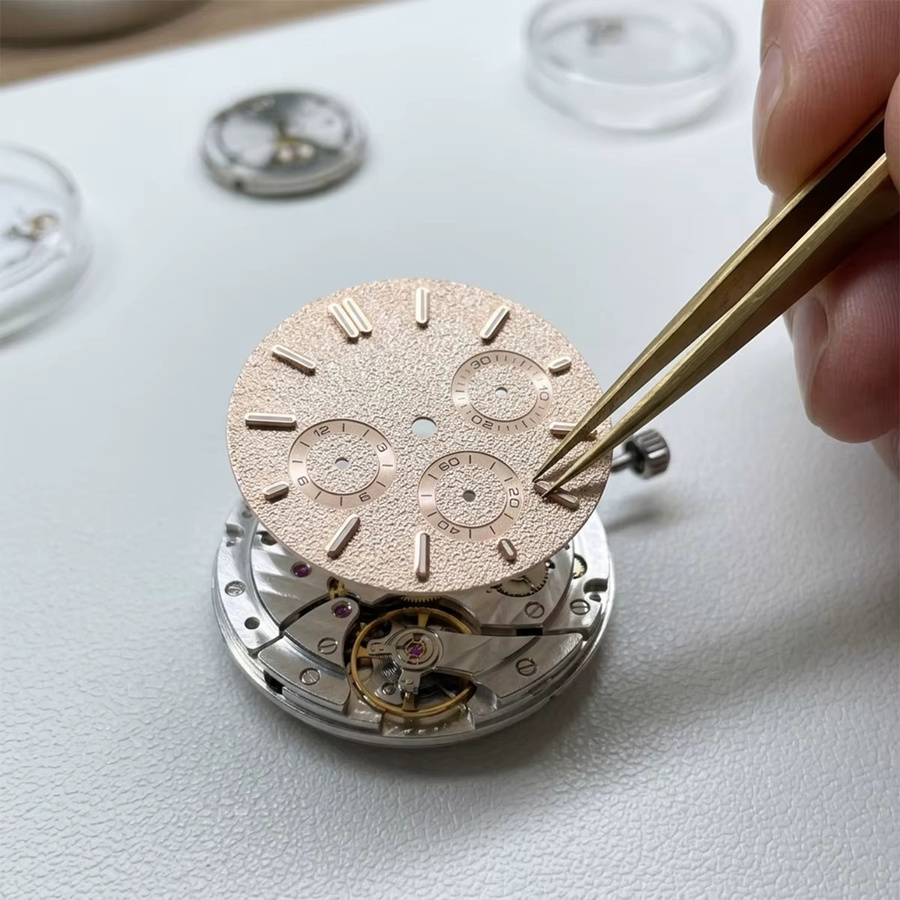 CHIICSMART Zifferblatt, Edelstahl, grün, 31 mm, für VK63 Quarzwerk - Bild 2