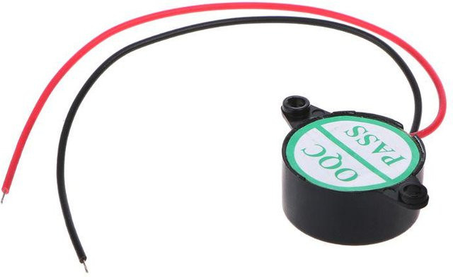 Elektrischer Summer als Auto-Sicherheitshupe und Alarmsirene für 3–24 V in Weiß - Bild 1