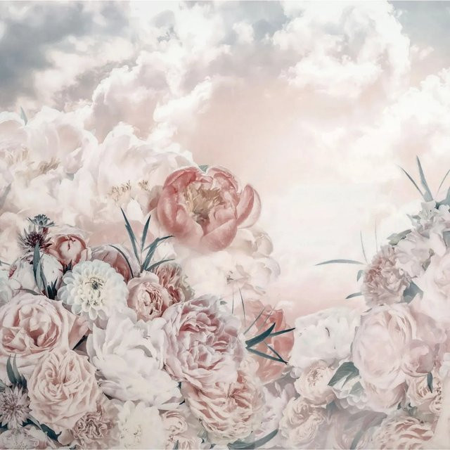 Komar Fototapete Blossom Clouds in Rosa Pink aus Vlies, B x H: 250 x 250 cm - Bild 1