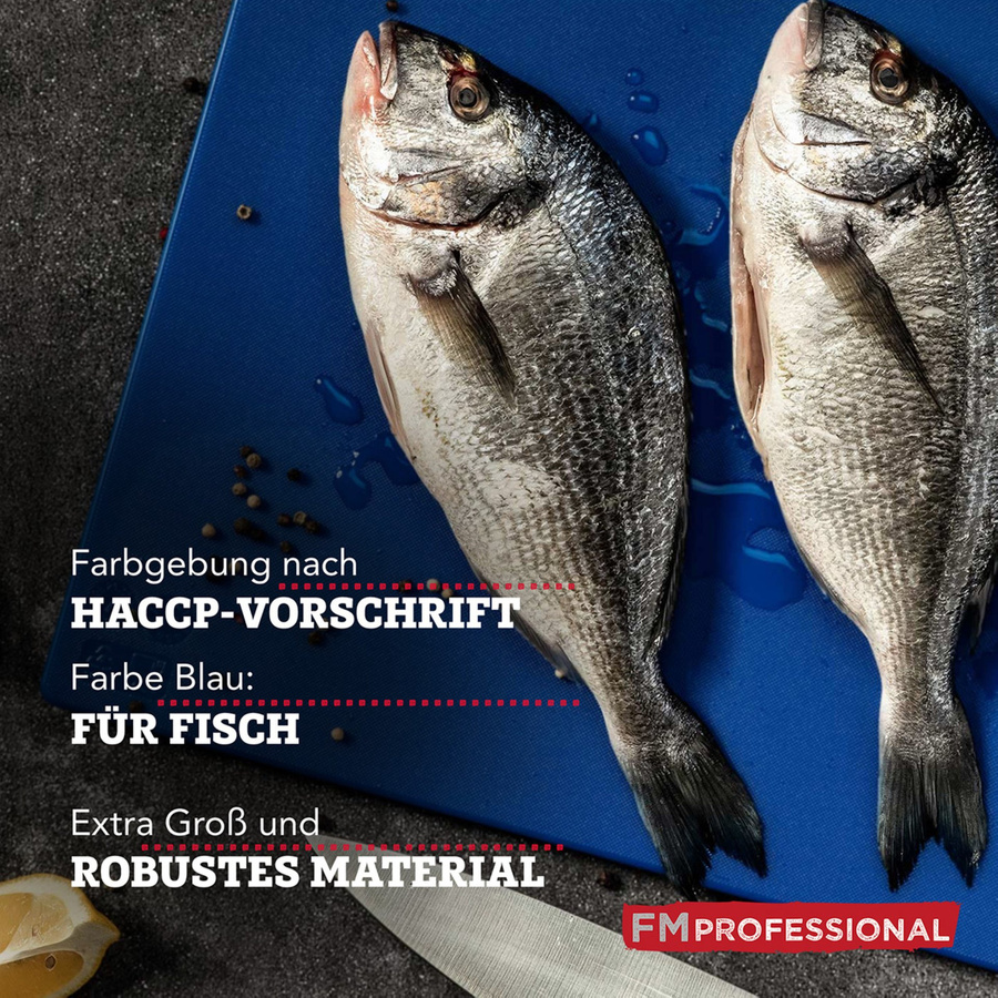 FMprofessional HACCP Schneidebrett für Fisch, Blau, B: 45 cm, T: 30 cm - Bild 2