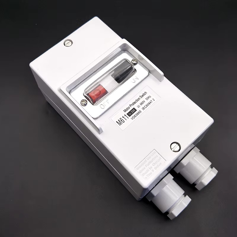 AIRLGEE M611 Motorschutzschalter 3-polig AC 660 V mit einstellbarem Strombereich 4 bis 32 A und wasserdichter Box in Weiß - Bild 2