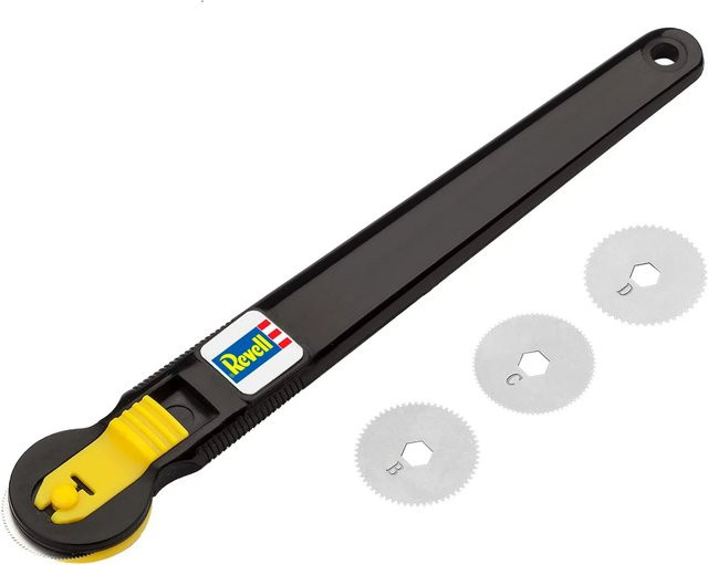 Revell Rivet Maker Tool, Gravurwerkzeug für Nietenreihen, 4-teiliges Set - Bild 1