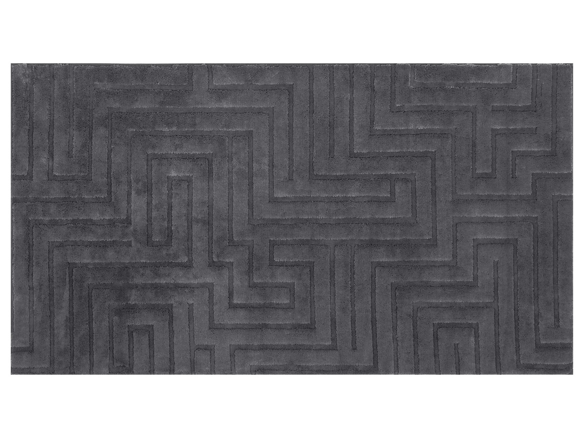 LIVARNO Langflor-Teppich in Grau und Beige mit High-Low-Effekt, B/T: 80 x 150 cm - Bild 3