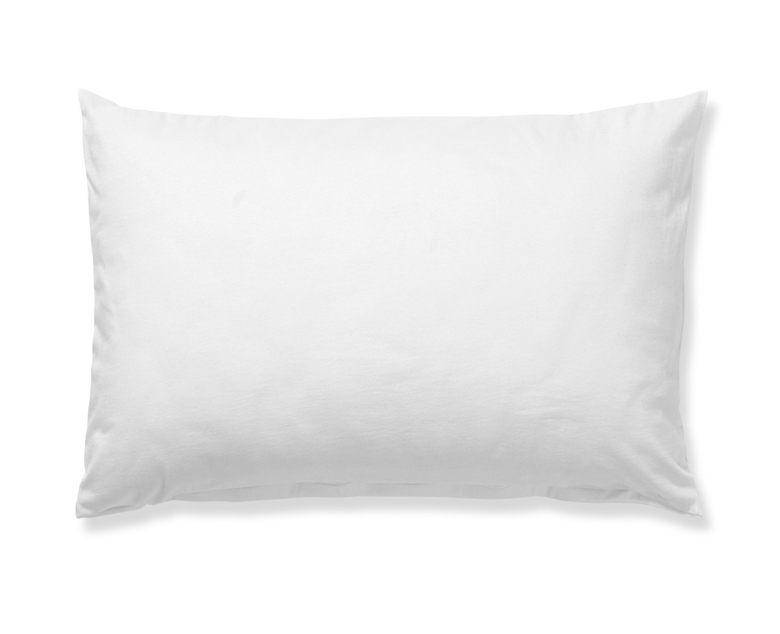2er-Pack Janine Jersey Kissenbezüge aus 100% Baumwolle, Weiß, B/H: 40 x 60 cm - Bild 1