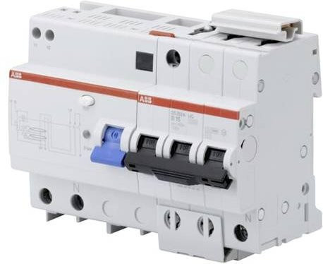 ABB RCBO FI-Schutzschalter und Leitungsschutzschalter 63A in Weiß - Bild 1