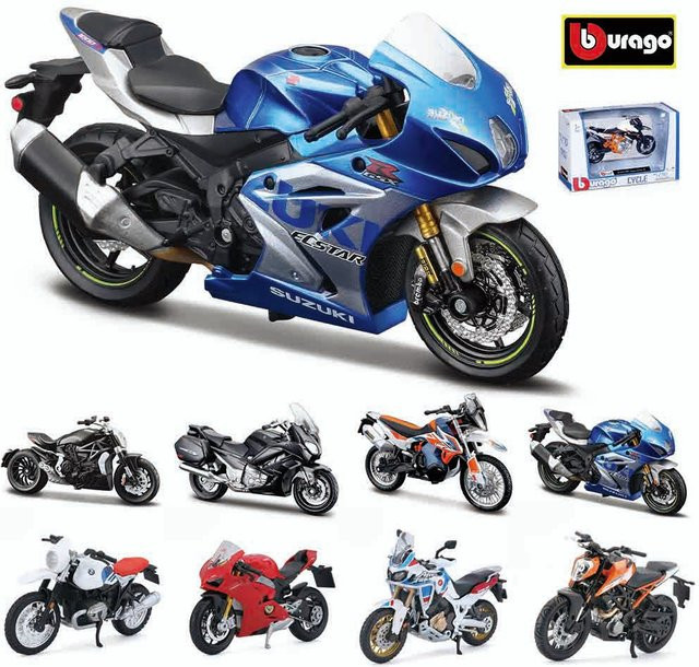Bburago Suzuki GSX-R1000 R 2021 Motorrad 1:18 Druckguss Modell - Bild 1