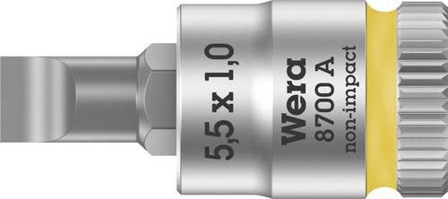 Wera Schlitz Steckschlüssel-Bit-Einsatz 5,5 mm in Silber für 1/4 Zoll Antrieb - Bild 1