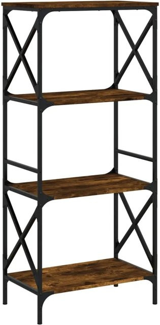 vidaXL Bücherregal mit 4 Böden in braun im Industrial Design, B/T/H: 59 x 35 x 132 cm - Bild 1