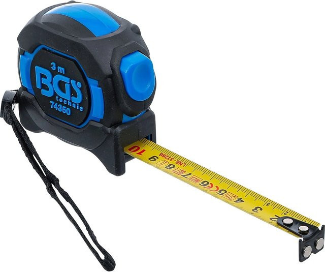 BGS Rollbandmaß in Gelb und Blau mit 3 m Länge und 16 mm Breite - Bild 1