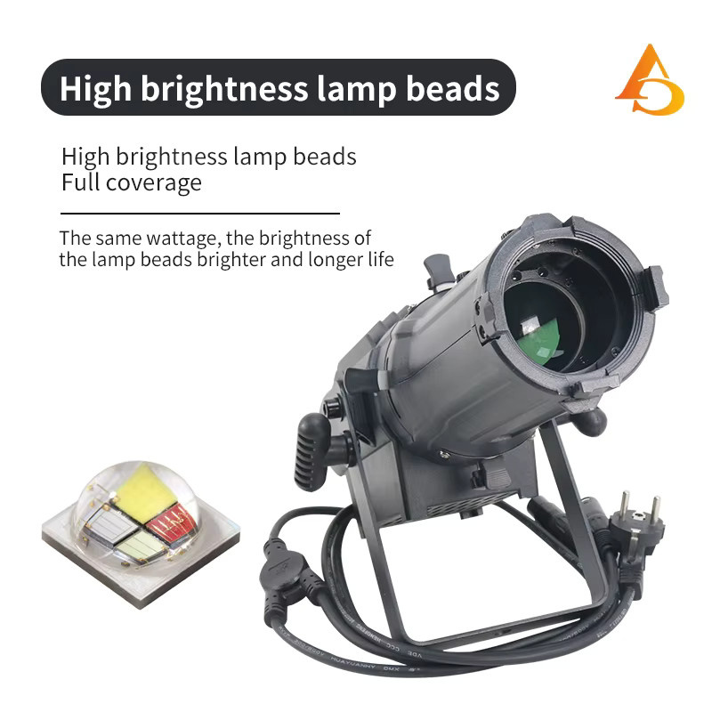 Mini 100W DMX LED Zoom Profile Spotlight mit Gobo-Funktion für Studio, DJ und Club - Bild 3
