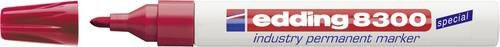 Edding 8300 Industry Permanentmarker Rot - Bild 1