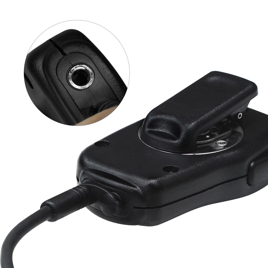PTT Zwei-Wege-Gegensprechanlage für ICOM IC-A2 IC-V80 IC-V85 IC-F3S IC-V82 in Schwarz - Bild 3