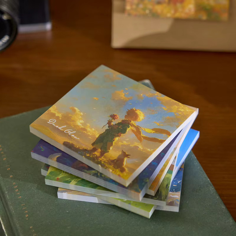 30 Stück Retro-Haftnotizen im Ölgemälde-Stil für Scrapbooking und DIY-Dekoration, Mehrfarbig - Bild 2