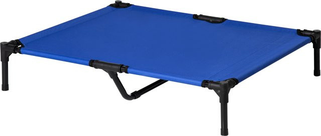 PawHut Erhöhtes Hundebett in Blau mit Metallrahmen und Oxford-Gewebe, B/T/H: 92 x 76 x 18 cm - Bild 1