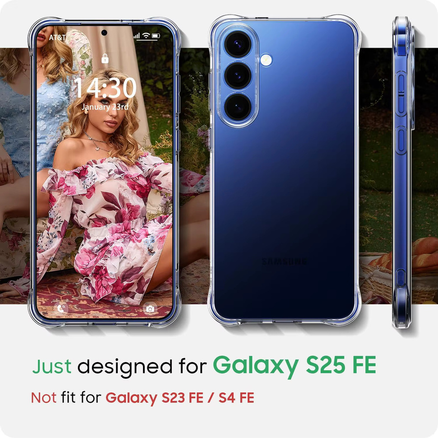 Stoßfeste und transparente TPU-Handyhülle für dein Samsung Galaxy S25 FE - Bild 2