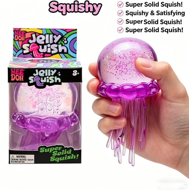 Needoh Oktopus & Quallen Squishy, 1-teiliges Set, Gel - Bild 1