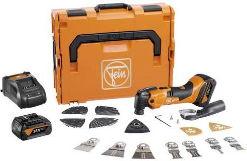 Fein Multimaster AMM 500 Plus Top Akku-Multifunktionswerkzeug Set mit 2 Akkus und Zubehör in Orange - Bild 1
