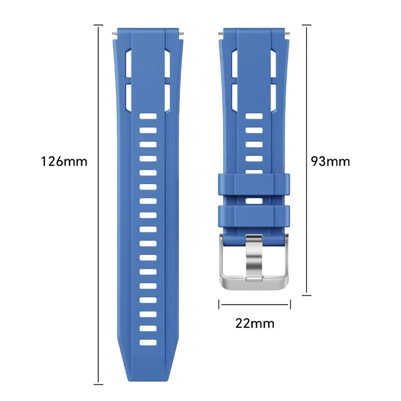 Geekthink Silikonarmband 22 mm Universal für Huawei Watch Ultimate 2, Huawei Watch 5, GT 5 Pro und GT 6 Pro Sportband - Bild 3