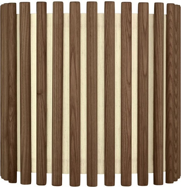UMAGE Komorebi Medium Leuchtenschirm aus Eiche und Polyester in Braun - Bild 1