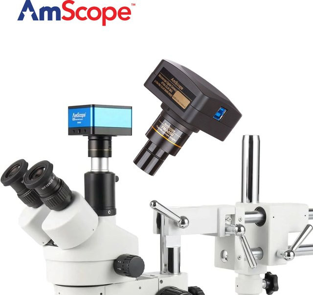 AmScope Reduzierlinsenadapter für C-Mount-Kameras in Schwarz - Bild 1